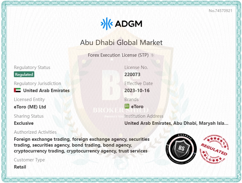 eToro ADGM regulation document