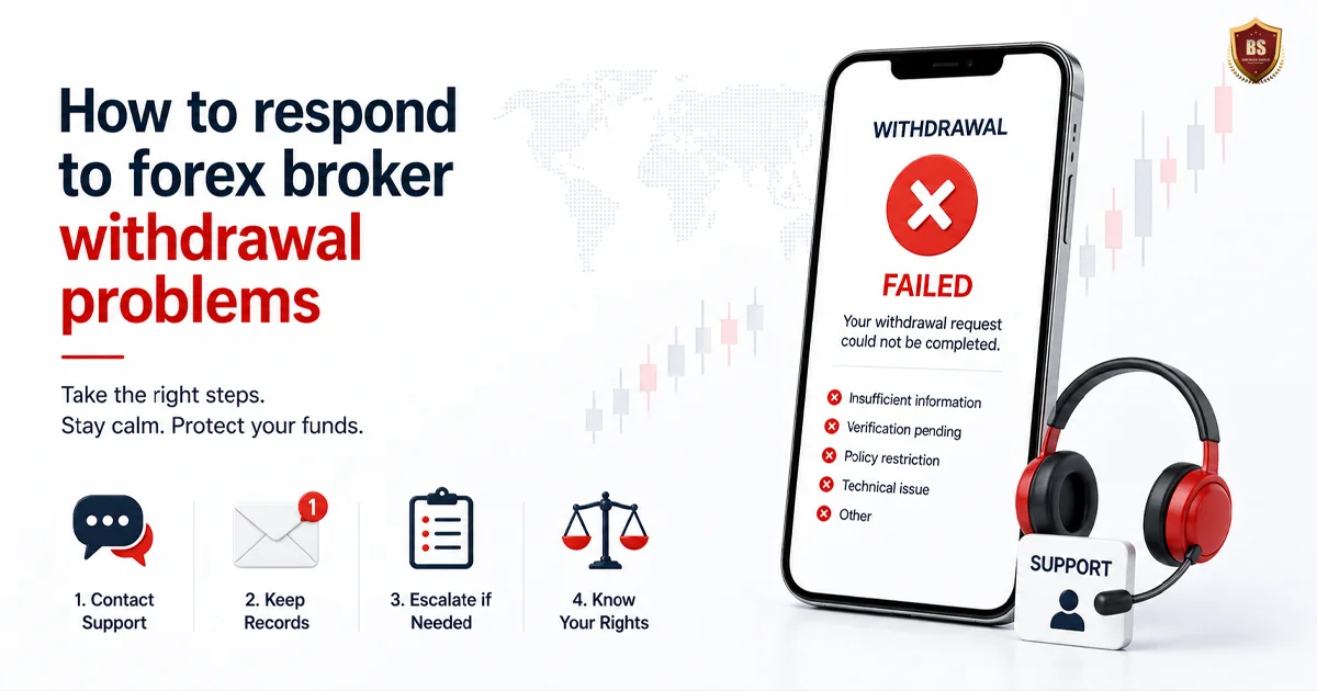How to respond to forex broker withdrawal problems