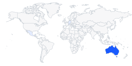 Pepperstone top countries traffic map