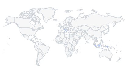 FP Markets top countries traffic map
