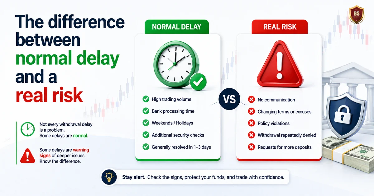 The difference between normal delay and a real risk