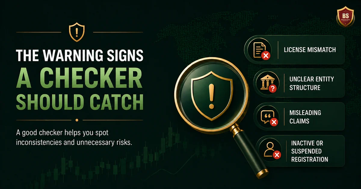 The warning signs a checker should catch