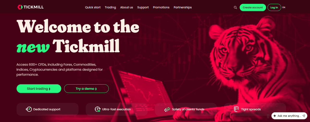 Tickmill Review 2026