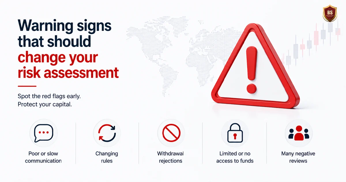 Warning signs that should change your risk assessment
