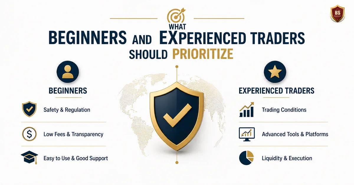 What beginners and experienced traders should prioritize