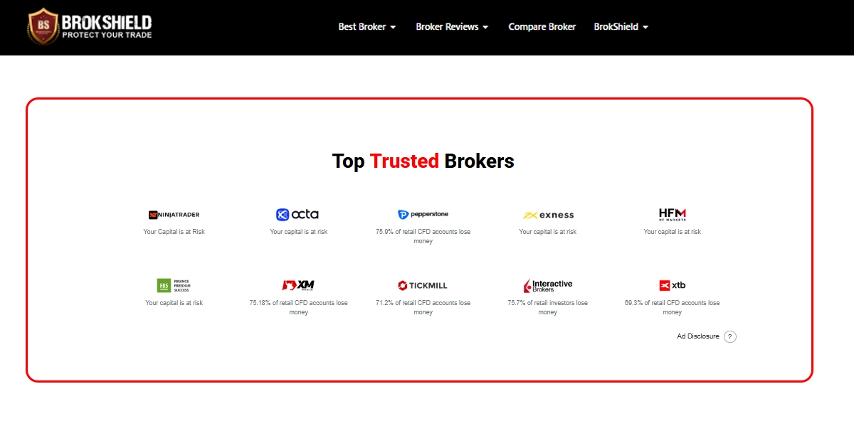 Main Premium Advertising Placement on Brokshield