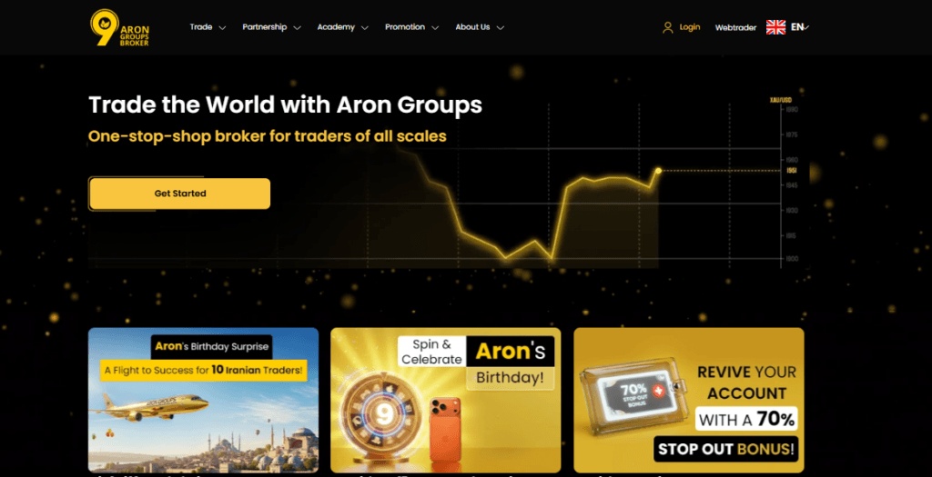 Aron Groups Website image