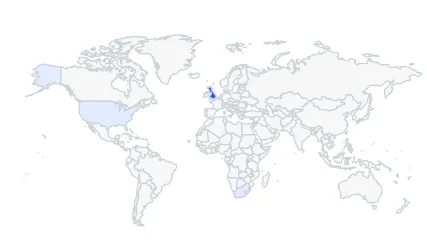 AvaTrade Review 2026 2 AvaTrade top countries traffic map