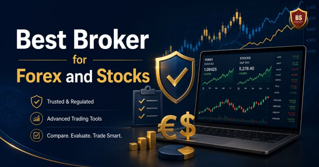 Best broker for forex and stocks comparison with trading charts, regulation, costs, and market access