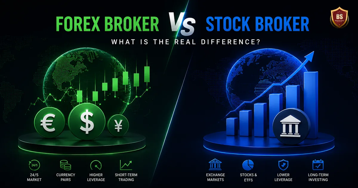 Forex broker vs stock broker what is the real difference