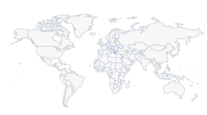 Freedom24 top countries traffic map