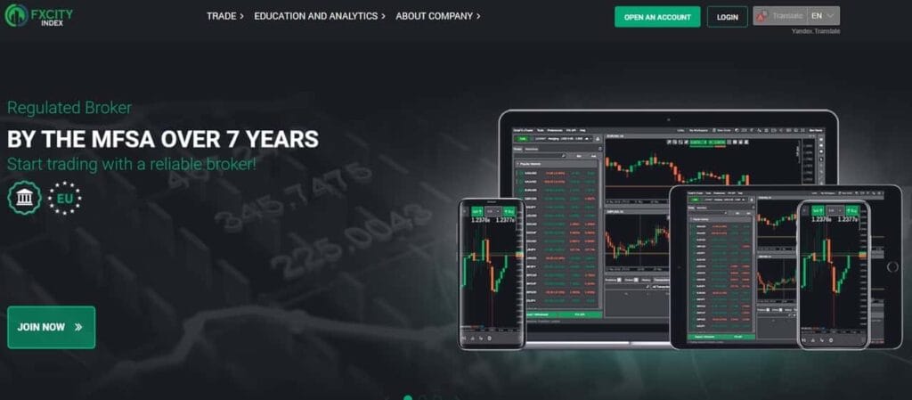 Fxcityindex website