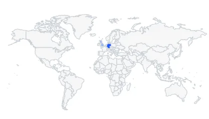 Reseña de Plus500 14 Mapa de tráfico de los principales países de Plus500