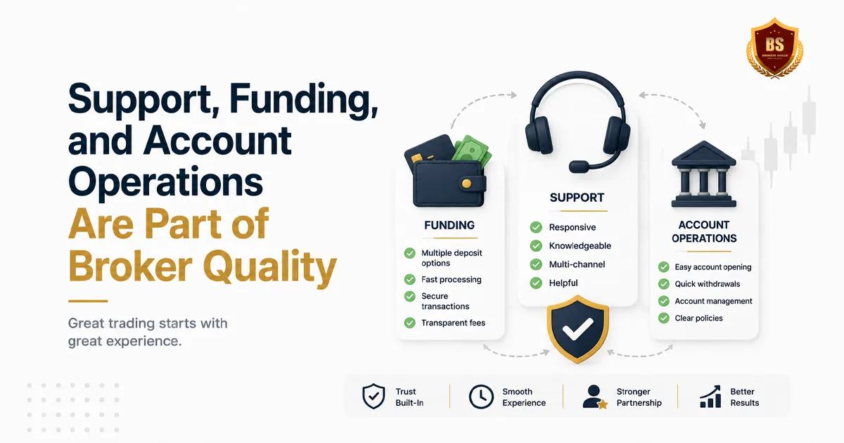 Forex Broker Selection Guide for Traders 7 Support funding and account operations are part of broker quality