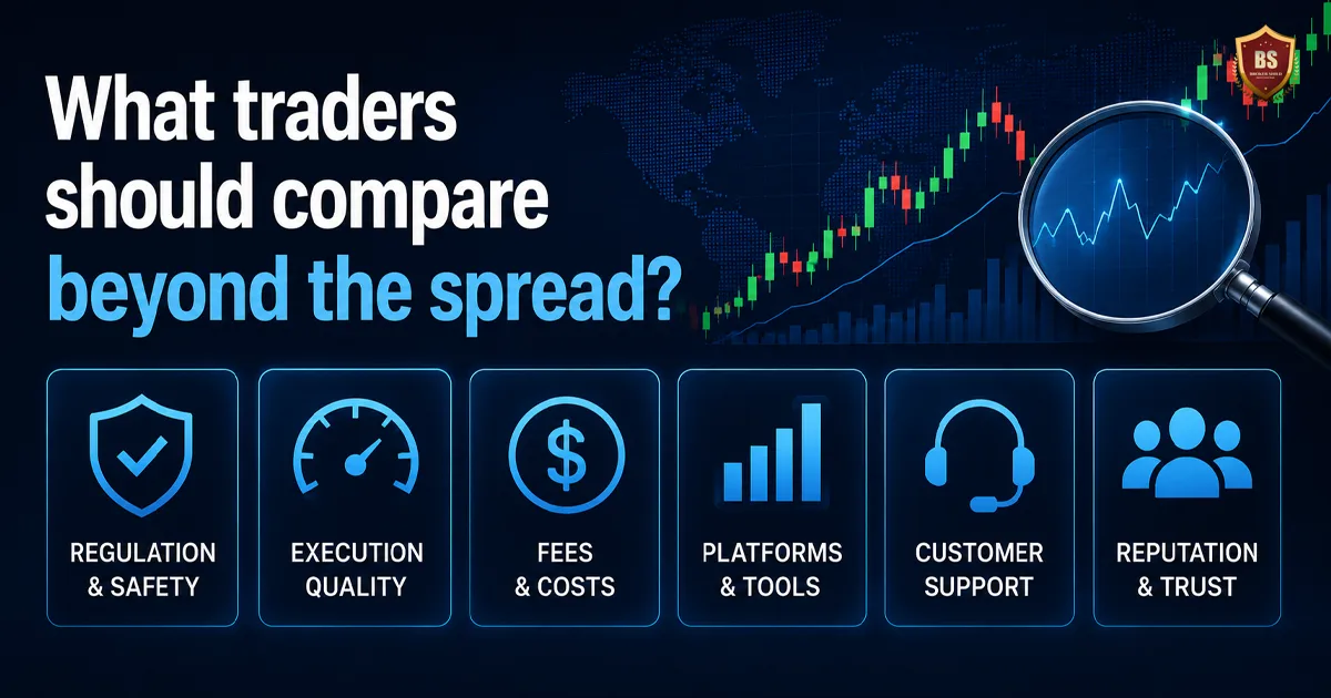 What traders should compare beyond the spread