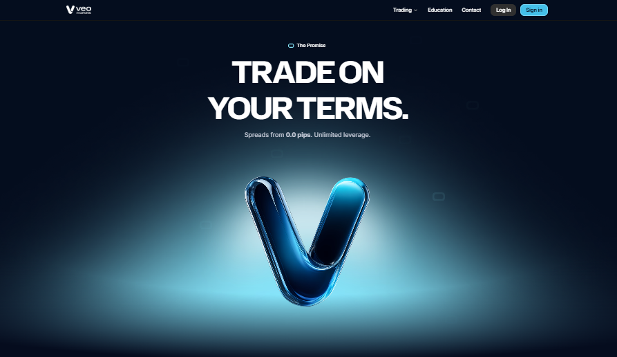 veomarkets website image