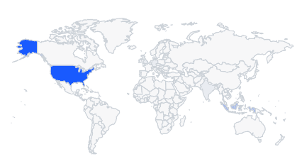 Trading.com top countries traffic map